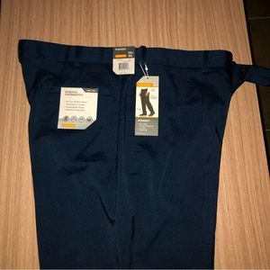Savane Stretch Performance No Iron Dress Pants Men’s 44x30 Total Eclipse